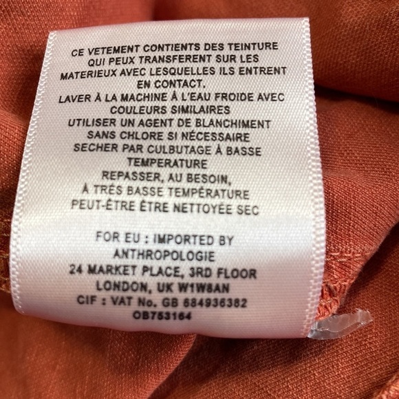 Anthropologie The Wanderer Cargo Shorts Pockets Orange Red Sz 25 - Picture 11 of 12